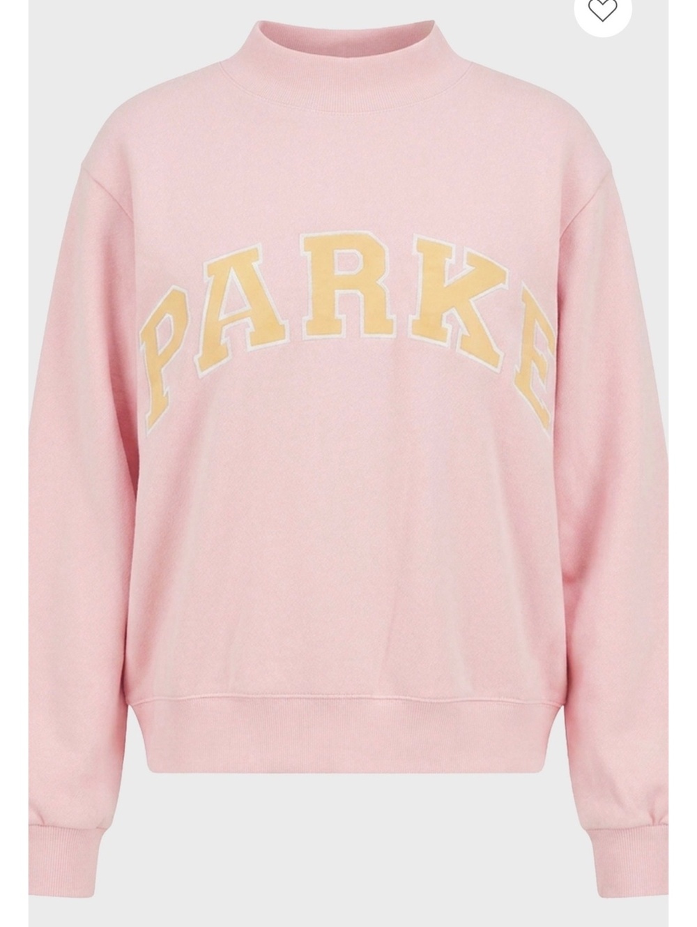 PARKE Rose & Peel Heritage Varsity Mock Neck - July 2026 Drop - Size L/XL NWT